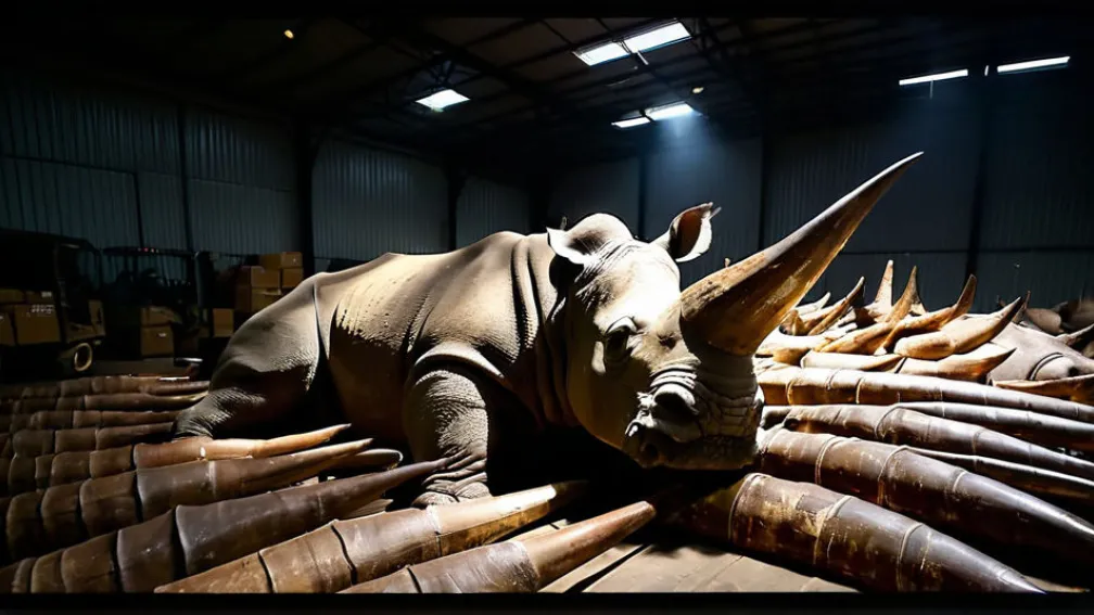 سنغافورة تضبط شحنة قياسية من قرون وحيد القرن بقيمة 870 ألف دولار: ضربة قوية لتهريب الحياة البرية