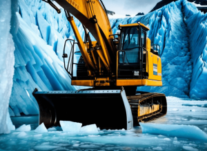 اعتراف صادم: منتجع للتزلج يستخدم جرافات لتدمير نهر جليدي في جبال الألب الفرنسية