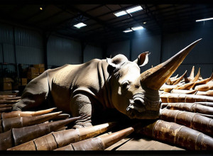 سنغافورة تضبط شحنة قياسية من قرون وحيد القرن بقيمة 870 ألف دولار: ضربة قوية لتهريب الحياة البرية