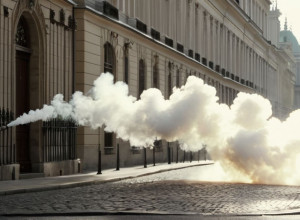 دخان أبيض يغطي سماء باريس: مواجهة قرب الجمعية الوطنية