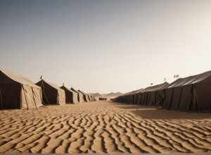 خمسة قتلى بينهم طفلان في غارة إسرائيلية على مخيم للنازحين بغزة