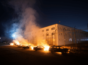 هجوم على السجون: إحراق مركبات جديدة الليلة الماضية في تاراسكون