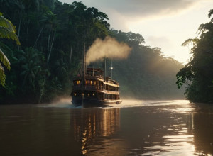 سفينة "محارب قوس قزح" التابعة لغرينبيس ترفع رايتها من جديد في بيليم دعمًا لشعوب الأمازون خلال COP30